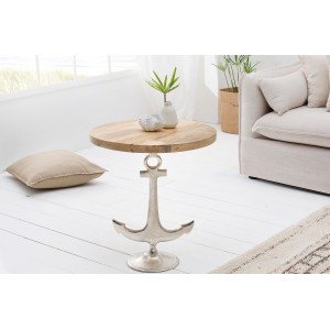 ANCHOR mangófa design dohányzóasztal INVICTA