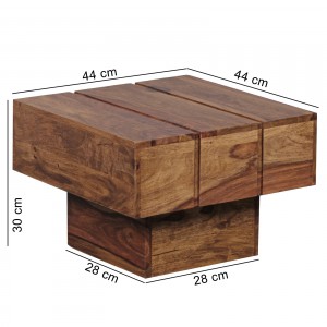 SIRA tömör rózsafa design dohányzóasztal