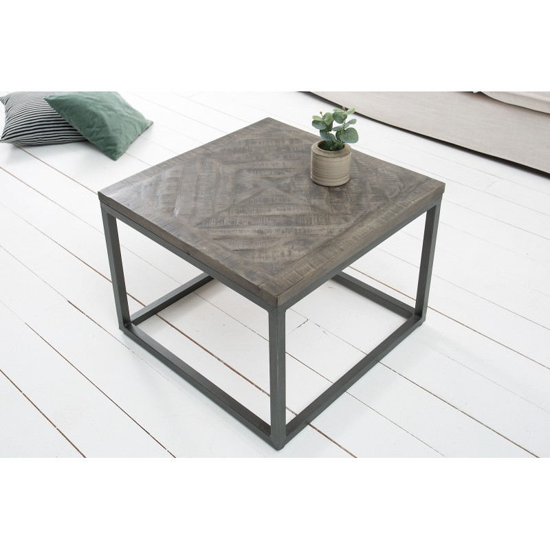 MONDALI DARK design mangófa lerakóasztal - 60cm