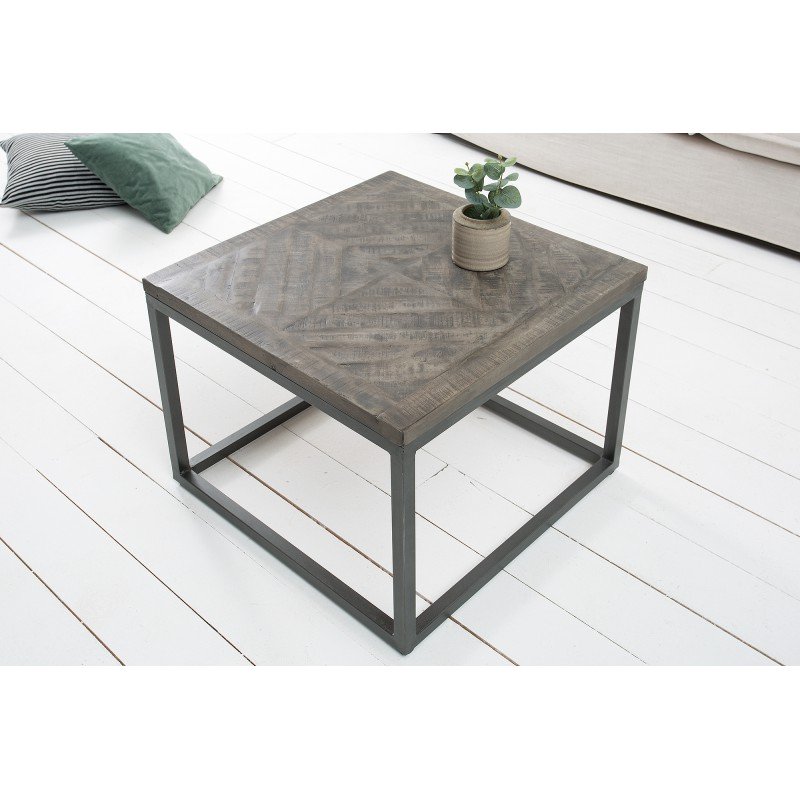 MONDALI DARK design mangófa lerakóasztal - 60cm