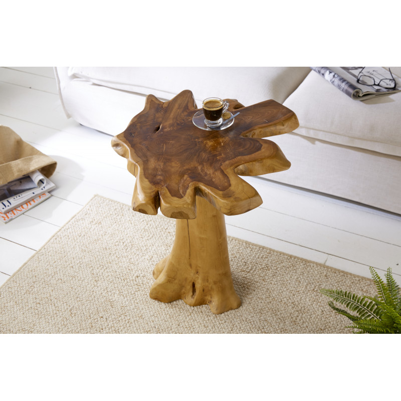 STUMP tömör teakfa lerakóasztal