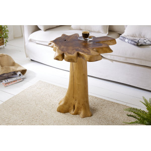 STUMP tömör teakfa lerakóasztal