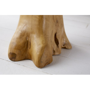 STUMP tömör teakfa lerakóasztal