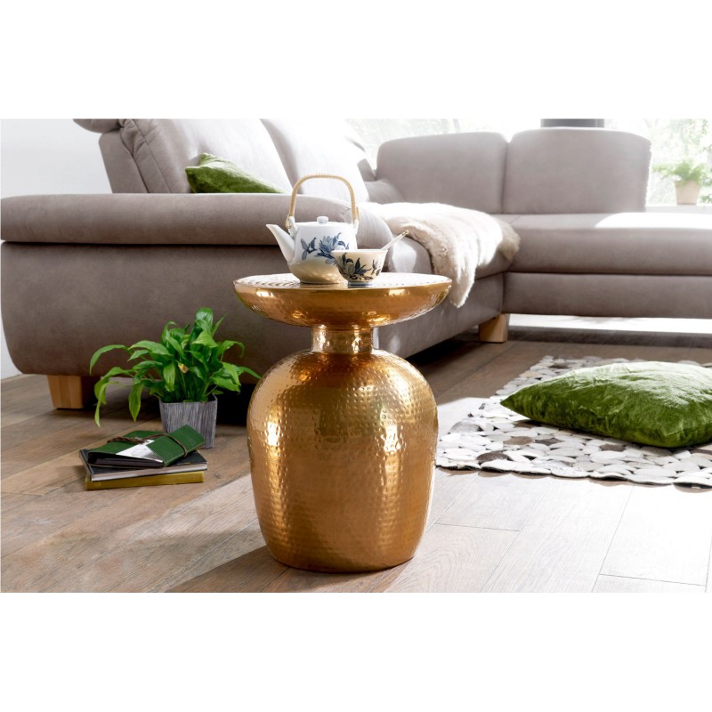 DELYA alumínium lerakóasztal - arany