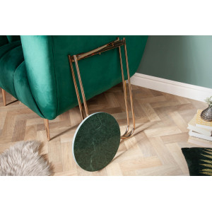 MARBLE design márvány lerakóasztal - zöld