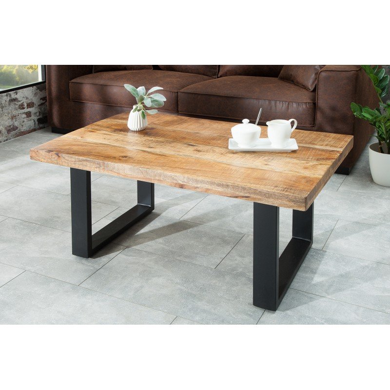 CRAFTER tömör mangófa dohányzóasztal