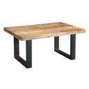 CRAFTER tömör mangófa dohányzóasztal