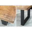 CRAFTER tömör mangófa dohányzóasztal