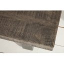 CRAFTER tömör mangófa dohányzóasztal - szürke