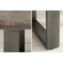 CRAFTER tömör mangófa dohányzóasztal - szürke