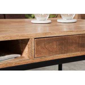 CRAFTER - II tömör mangófa dohányzóasztal