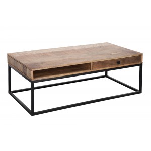 CRAFTER - II tömör mangófa dohányzóasztal