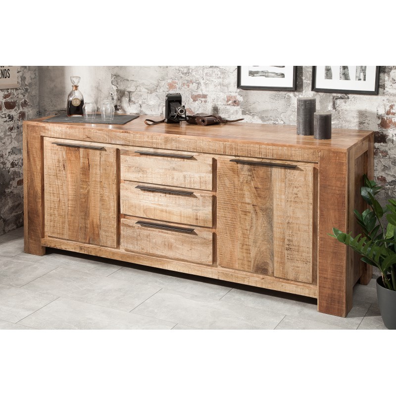 CRAFTER tömör mangófa komód - 175cm