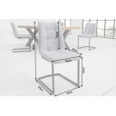 FLORIDA vintage design szék - szürke