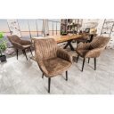 STICH vintage stílusú design szék - taupe