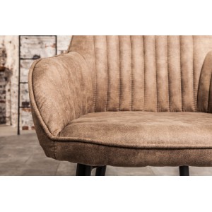 STICH vintage stílusú design szék - taupe