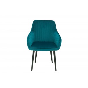 STICH bársony design szék - türkíz