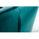 BERNARD design bársony szék - türkiz