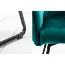 BERNARD design bársony szék - türkiz