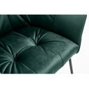 BERNARD design bársony szék - zöld