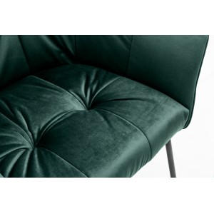 BERNARD design bársony szék - zöld