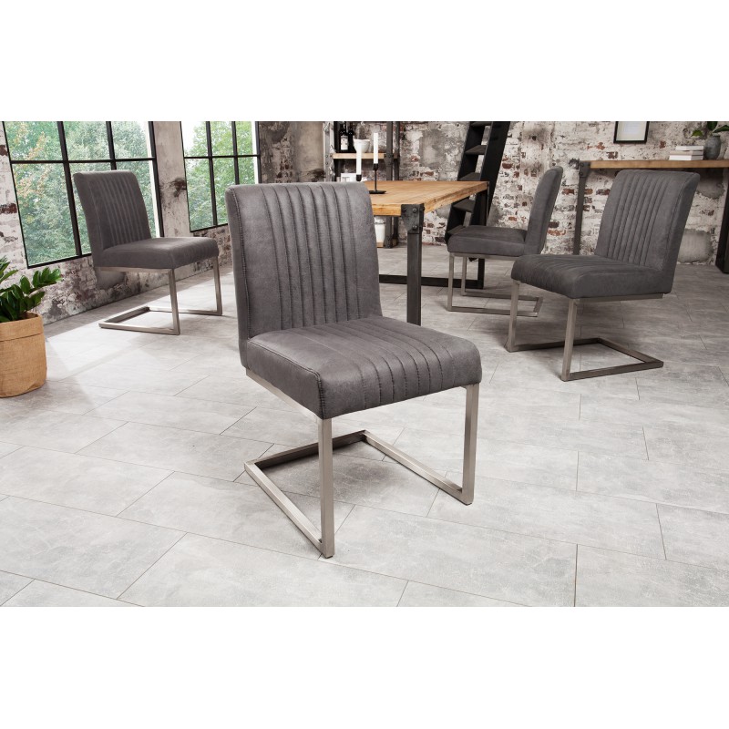 ASTON modern szék - vintage szürke