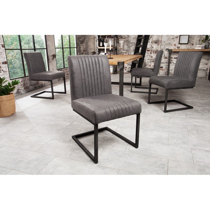 ASTON - II modern szék - szürke