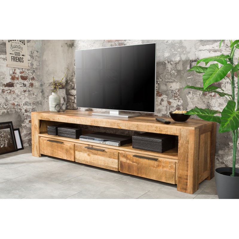 CRAFTER tömör mangófa TV - szekrény - 170cm