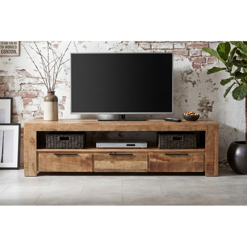 CRAFTER tömör mangófa TV - szekrény - 170cm