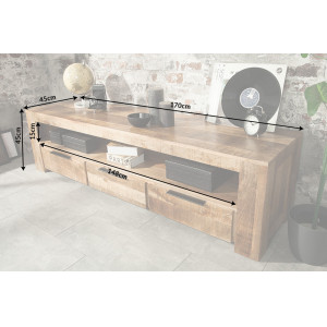 CRAFTER tömör mangófa TV - szekrény - 170cm