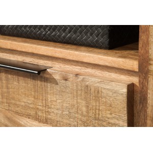 CRAFTER tömör mangófa TV- szekrény - 130cm