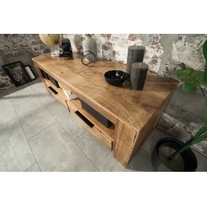 CRAFTER tömör mangófa TV- szekrény - 130cm