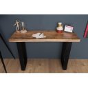 CRAFTER tömör mangófa konzolasztal - 115cm