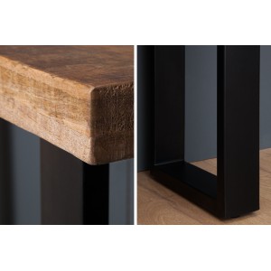 CRAFTER tömör mangófa konzolasztal - 115cm