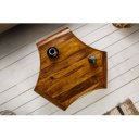 CAMBER tömör rózsafa dohányzóasztal - 90cm