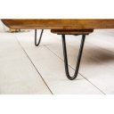 CAMBER tömör rózsafa dohányzóasztal - 90cm