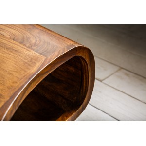 CAMBER tömör rózsafa dohányzóasztal - 90cm