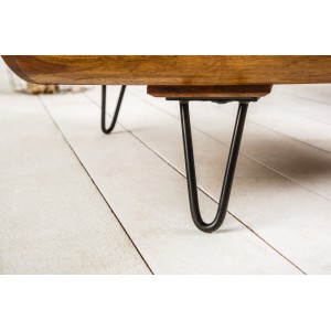 CAMBER tömör rózsafa dohányzóasztal - 90cm