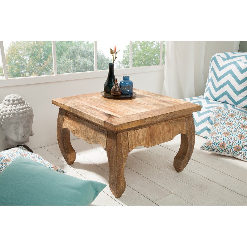 OPIUM tömör mangófa dohányzóasztal - 60cm