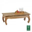 OPIUM tömör akácfa dohányzóasztal 110cm