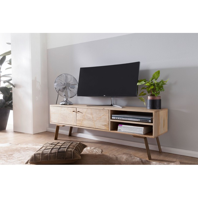 SIKAR tömör mangófa TV-szekrény