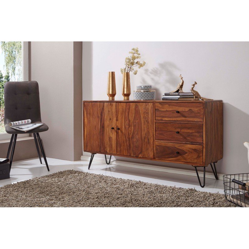 KELA tömör rózsafa komód - 140cm