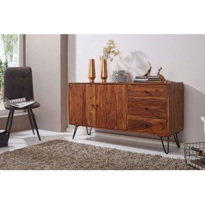 KELA tömör rózsafa komód - 140cm Skyport