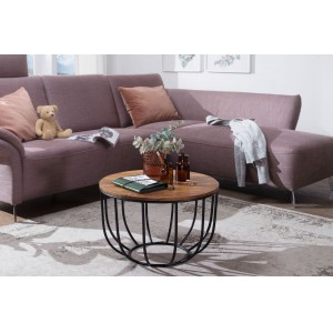 MANORA design rózsafa dohányzóasztal - 60cm Fa