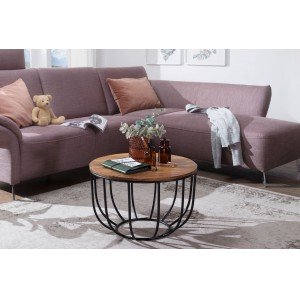 MANORA design rózsafa dohányzóasztal - 60cm Fa