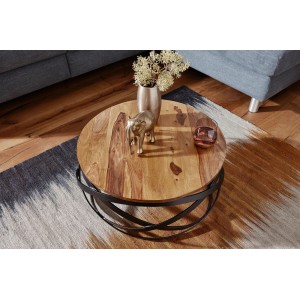 MANUR tömör rózsafa dohányzóasztal - 60cm