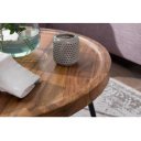 PAULA tömör rózsafa dohányzóasztal - 75cm