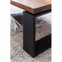 MASSIVE tömör rózsafa dohányzóasztal - 115cm