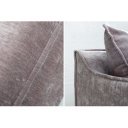 HEAVEN modern 3 személyes kanapé - taupe bársony - 210cm