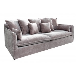 HEAVEN modern 3 személyes kanapé - taupe bársony - 210cm